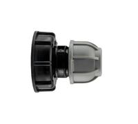 Ibc 2" S60X6 End Cap With 3/4" Bsp Female And 20mm Mdpe Straight Joiner - Pn10 Kit