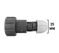 Ibc 2" S60X6 To 1" Bspf Extended Adapter With 25mm Mdpe Straight Connector - Ibc024D