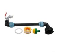 IBC Adapter Connection Kit 3/4 Outlet Faucet for Tank Containers Rainwater Storage Brass Plastic Gooseneck Tap Easy Install