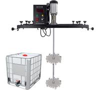 IBC Agitator,980W Electric Tank Mixer Machine,Commercial 1 Ton Paint Stirring Machine With Support Hanger,Telescopic Range 72-120cm,Paint Mixing Equipment,For various containers