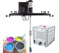 IBC Agitator, 980W Electric Tank Mixer Machine, Commercial Paint Stirring Machine with Support Hanger and Folding Propeller