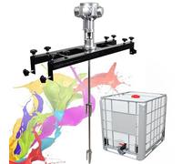 IBC Agitator,Electric Tank Mixer Machine, Commercial Paint Stirring Machine with Support Hanger,Paint Mixing Equipment,for Ink Dissolver Agitator(Small5cylinders)