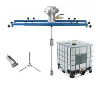 IBC Air Agitator, 265 Gallon Pneumatic Paint Mixer, Folding Propeller, Bracket Mixer, Paint Stirring Machine Mix Tool, Special for IBC Ton Barrels