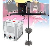 IBC Air Agitator, 980W Electric Tank Mixer Machine, 1 Ton Paint Stirring Machine with Support Hanger, Folding Propeller, for Ink Dissolver Agitator(Packagec)