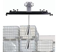 IBC Air Agitator, Electric IBC Tote Mixer Pneumatic Bracket Mixer, Paint Stirring Machine Bracket Air Agitator Paint Mix Tool Stirring Capacity 1000L(Standard)