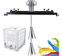 IBC Air Agitator, Electric Tank Mixer Machine,1000L Pneumatic, Adjustable Size for Paint Coating Materials Viscous Liquid Ink Dissolve(Large5cylinders)