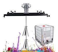 IBC Air Agitator Mixer for 1 Ton Tank, Electric Paint Mixer with Folding Propeller, Ink Dissolver, 3 Cylinders for Efficient Mixing