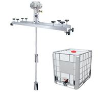 IBC Air Agitator, Paint Stirring Machine, Power: 3/4HP, Working air Pressure: 0.6Mpa, Blade Diameter: 250MM with Support Hanger, for Ink Dissolver Agitator