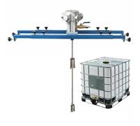 IBC Air Agitators, 1 Ton 1HP Tank Paint Mixer Machine, Pneumatic Agitator with Support Hanger, Folding Propeller, for Ink Dissolver Agitator