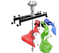 IBC Air Agitators, 1000L Tank Paint Mixer Machine, Pneumatic Bracket Mixer, Folding Propeller, Adjustable Size for Ink Dissolver Agitator(3cylinders)