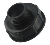 IBC Container Adapter Reducer Fitting S100x8 Female to DN60 Male Thread Connector Plastic Tank Coupling for Water Storage System Black 100x100x70mm