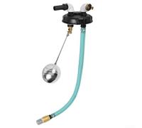 IBC Cover DN 150 with Overflow for PROTECTION and Pump Connection for Rainwater Tanks, Vented Design, Plastic Construction, Black Rainwater Collection System Cover