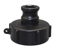 Ibc Male Internal Thread Adapter S60x6 To 3/4 1 1.2 1.5 Inch Quick Connect For Rain Water Tank And Garden Irrigation System Black(3/4inch)