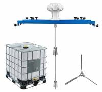 IBC Pneumatic Paint Mixer, 1000L IBC Air Agitator, Paint Automatic Stirring Machine, for 1000L IBC Tank, for coat, ink, paint and chemical liquid (1HP for 1000-10000mPa.s viscosity)