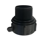 IBC S60x6 2" Female to BSP Male Adaptor for IBC Tanks Jerry Can Garden Watering DNA PACKAGING LTD ((2 inch) Female to (1.5 inch) BSP Male Adaptor)