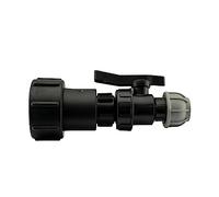 IBC S60x6 Water Tank Extended Outlet Connection/Adaptor a Range of tap Fittings (32mm MDPE Valve)