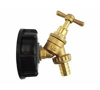 IBC S60x6 Water Tank Outlet Connection/Adaptor + a Range of tap Fittings (Brass bib (Barbed))