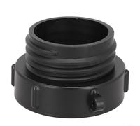 IBC Tank Adapter 2 InchBSP Fine Thread to S60x6 Coarse Thread Connector 60x46mm, PE Plastic Reduction Fitting with Seal for Garden Watering Containers