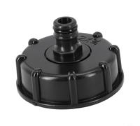IBC Tank Adapter 60mm Coarse Thread Tap for 1000L Water Container - Plastic Hose Connector Garden Use(3/4)