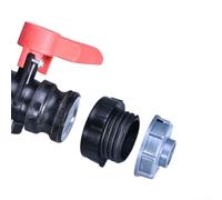 IBC Tank Adapter for Schutz Valve with PP Plastic Connector Two Way Design Fits Garden Tank Connectors and IBC Tank for Various Applications (A)