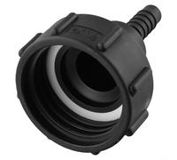 Ibc Tank Adapter S60x6 Coarse Thread Connector For Water Tote Drain And Rain Hose, Black 12mm(20MM)