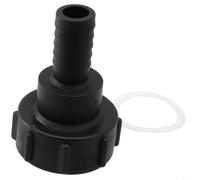 Ibc Tank Adapter S60x6 Coarse Thread Connector For Water Tote Drain And Rain Hose, Black 12mm(25MM)