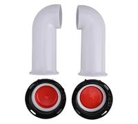 IBC Tank Adapter Spout 2x 90 Degree Outlet Fitting for Rain Barrels Water Storage Tanks and Intermediate Bulk Containers