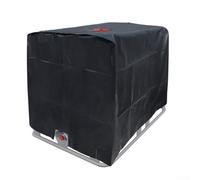 IBC Tank Cover, 1000L Water Tank Cover, Heavy Duty 420D Oxford Fabric Waterproof Outdoor IBC Container Sun Protective Hood for 1000L/275 Gallon Rain Water Tank(black)