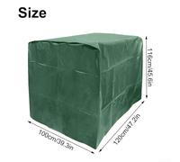 IBC Tank Cover Case 210D Waterproof UV Resistant Insulating Foil with Cutouts for Tap and Lid Access, Fits 1000 L Outdoor Water Storage Container to Protect(green)