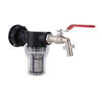 IBC Tank Filter Ton Barrel Filter Connector Large Flow Sealed IBC Tank Hose Adapter Ton Barrel Connector with Filter S60x6 to G3/4 Female w
