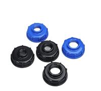 IBC Tank Fittings S60X6 Coarse Adapter Connector Threaded Cap 60Mm Female Thread to 1/2" 3/4" 1" Threaded Cap (Color : 4F Black)