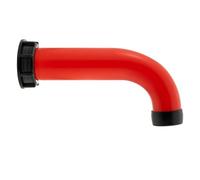 IBC Tank Fittings Selection - S60x6 & S100x6 Adapters - Male, Female, Threaded, Barbed, Valves, Spouts, MDPE Options (S60x60 Angle 2" Spout - Red)