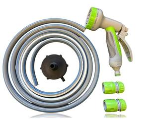 IBC Tank Hose Kit 2" S60x6 Outlet Adapter with Flexible 4-Layer Hose & Multi-Spray Gun - 1m/2m/3m/5m/10m Lengths - Quick Connect Fitting (2m)