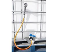 IBC Tank Hose Kit 2" S60x6 Outlet Adapter with Flexible 6-Layer Hose & Multi-Spray Gun - 1m/2m/3m/5m/10m Lengths - Quick Connect Fitting (10m)