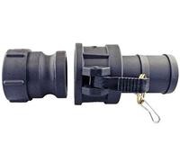 IBC Tank Outlet kit s60x6 coarse Thread to camlock Barb Type c,with or Without Valve (kit for 1" camlock Barb)