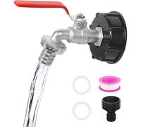IBC Tank Outlet Tap, 3/4 Inch Rainwater Tank Fitting, 1000L Water Tank Accessories