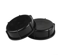IBC Tank Screw Tap Cap Valve Cover, S100x8 DN80 Thread (100mm), Rain For Faucet Accessory, 2-Pack, For Black