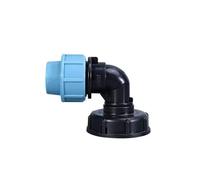 IBC Tank Thread Connector S60x6 to 20mm MDPE Pipe Adapter (Elbow, 20mm)
