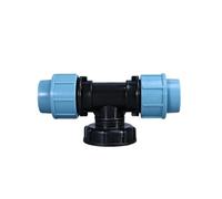 IBC Tank Thread Connector S60x6 to 20mm MDPE Pipe Adapter (Tee, 20mm)
