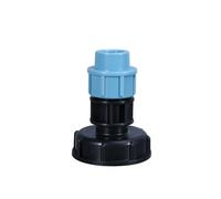 IBC Tank Thread Connector S60x6 to 32mm MDPE Pipe Adapter (Straight, 32mm)