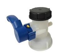IBC Tank Valve, DN50 Male/75mm Female Plastic IBC Valve Adapter, Tank Water Adapter Connector, Universal Outlet Tap Stopcock Adapters, IBC Tank Tap Flap Valves