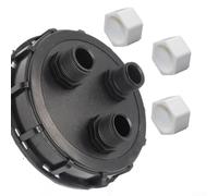 IBC Toke Plastic Container, IBC Portible Water Storage Tank Top Lid, DN150 Exhaust Hole Chemicals Pail Cap 1 Dimensions(3 hole)