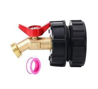 IBC Tote Adapter S60x6 Brass Water Nozzle for Garden Hose Garden Hose Connector Replace Valves Fitting Faucet Adapter IBC Tote Tank Faucet Connector