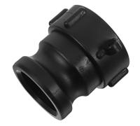 IBC Tote Connector S60x6 to 2 Inch Male Thread Cam Coupler | Engineering Plastic and Metal Inserts, Black Finish, for 200l Totes, Water or Solvent Transfer