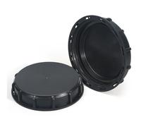 IBC Tote Lid Cover Fittings, DN150 162mm Plastic Tank Water Liquid Tank Cap Threaded Sealing Lid for 1000L IBC Tank (2 Pack)