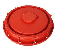 IBC Tote Lid Cover with Vent Hole 9.6inch IBC Tank Water Liquid Tank Cap Water Storage Tank Lid Thick Plastic with Gasket,Red