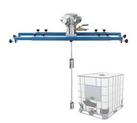 IBC Tote Mixer, 275 Gallon Pneumatic Paint Mixer, Folding Propeller, Plate Length: 720-1200mm, Adjustable Speed: 2500/1900/1300 RPM, for Ink Dissolver Agitator,C