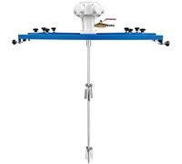 IBC Tote Mixer, Pneumatic Mixer for 275 Gallon IBC Tanks, Stainless Steel, Folding Blade for Adhesive, Lubricant, Paint, Resin, Suitable for High Viscosity Materials