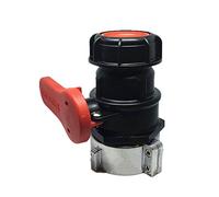 IBC Tote Tank 75mm Coarse Thread Adapter Ball Cap Valve Container NPT DN50