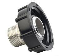 IBC Tote Tank Drain Adapter with S60x6 Thread Cap and Garden Hose Connector 1/2 3/4 1 Plastic Connector Designed for IBC Container Use (1inch)